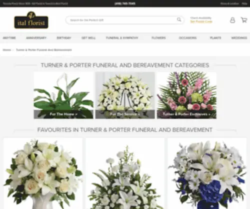 Turnerporterflowers.ca(Ital Florist) Screenshot