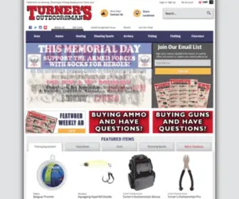 Turners.com(Turner's Outdoorsman) Screenshot