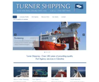 Turnershipping.com(Shipping Agents and Port Agency Services in Gibraltar) Screenshot