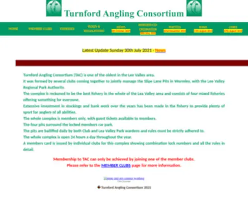 Turnfordac.co.uk(Turnford Angling Consortium) Screenshot