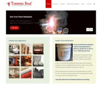 Turningstar.com(Turning Star Flame Retardants and Fire Safety Specialists) Screenshot