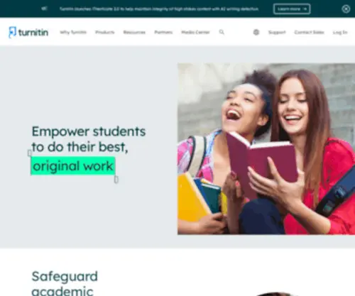 Turnitin.com(Empower Students to Do Their Best) Screenshot