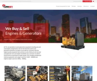 Turnkey-Industries.com(New & Used Generators for Sale & Rent) Screenshot