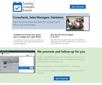 Turnkeylinkedinevents.com(Lead Generation) Screenshot