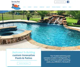 Turnkeypoolstx.com(Turn Key Pools & Patios) Screenshot