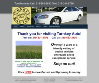 TurnkeyQualitycars.com(Turnkey Auto) Screenshot