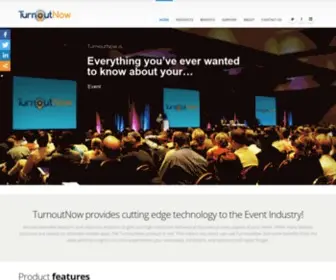 Turnoutnow.com(High resolution behavioral data for events using wearables) Screenshot