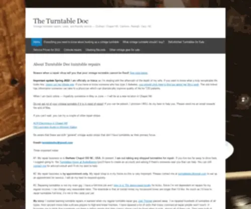 Turntabledoc.com(Turntabledoc) Screenshot