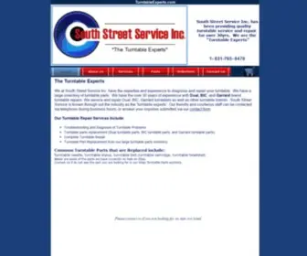 Turntableexperts.com(South Street Service) Screenshot