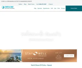 Turtlebayresort.com(Turtle Bay Resort Hawaii) Screenshot