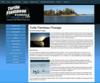 Turtleflambeauflowage.com(Home Turtle Flambeau Flowage Association) Screenshot