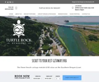 Turtlerockresorts.com(Turtle Rock RV Resort in Gold Beach) Screenshot