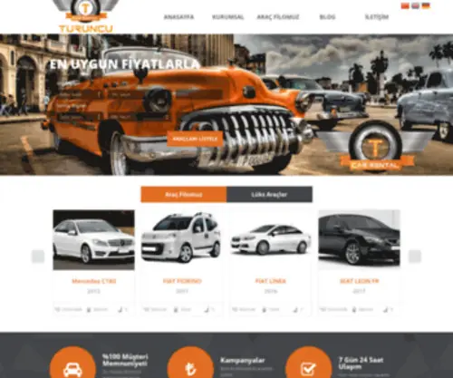 Turuncuotokiralama.com(Gebze ve Sabiha Gökçen Rent A Car) Screenshot