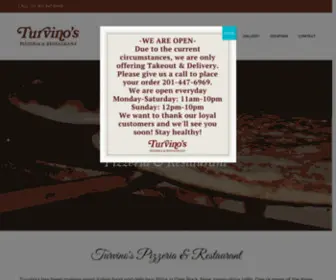 Turvinospizza.com(Turvino's Pizzeria & Restaurant) Screenshot