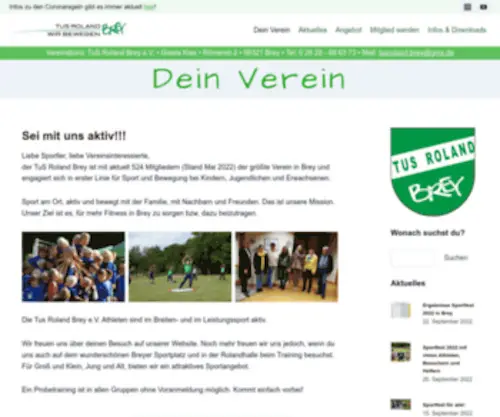 Tus-Brey.de(Dein Verein) Screenshot