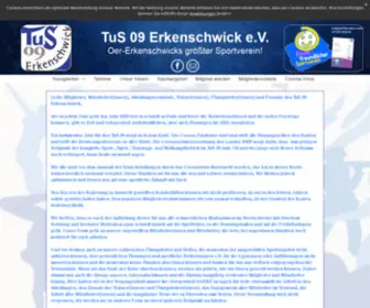 Tus09E.de(TuS 09 Erkenschwick e.V) Screenshot