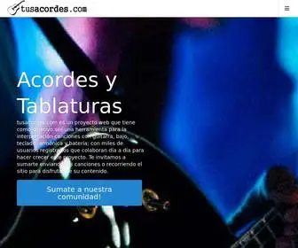Tusacordes.com(Acordes y Tablaturas para Guitarra) Screenshot
