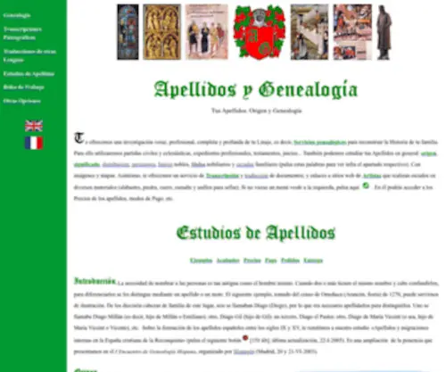 Tusapellidos.com(Apellidos y Genealogía (Tus Apellidos)) Screenshot