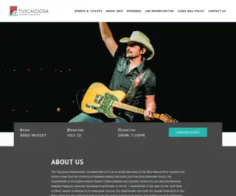 Tuscaloosaamphitheater.com(Live Concerts & Events in Tuscaloosa) Screenshot