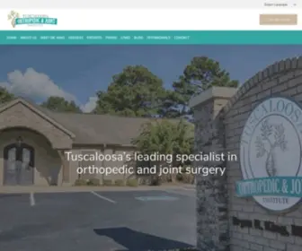 Tuscaloosaorthopedics.com(Bryan King) Screenshot