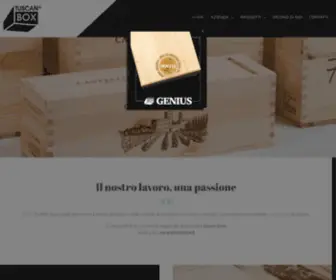 Tuscanbox.it(Scatole in legno per vino alimenti ed oggetti) Screenshot