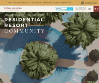 Tuscanhighlandslasvegas.com(Las Vegas Luxury Apts) Screenshot