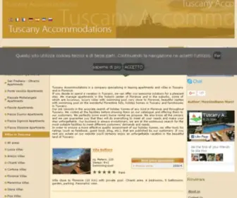 Tuscanyaccommodations.org(Villas in Tuscany) Screenshot