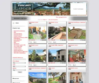 Tuscanybuyandrent.com(Real estate agency in Lucca) Screenshot