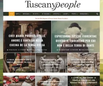 Tuscanypeople.com(People and Stories from Tuscany) Screenshot