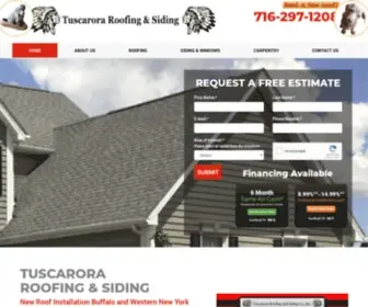 Tuscaroraroofing.com(Tuscarora Roofing) Screenshot