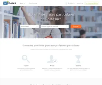 Tusclases.co.cr(Clases particulares) Screenshot