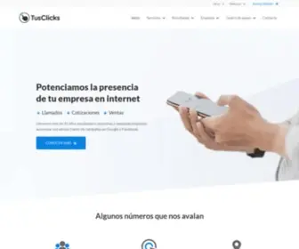 Tusclicks.com(Marketing digital & Diseño de sitios web) Screenshot