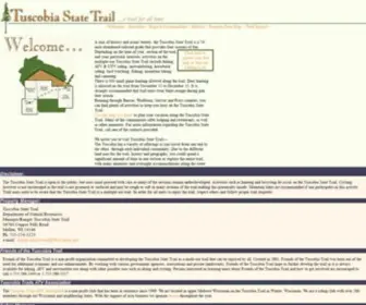 Tuscobiatrail.com(Tuscobia State Trail) Screenshot