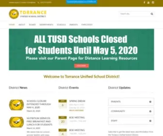 Tusd.org(Torrance Unified School District) Screenshot