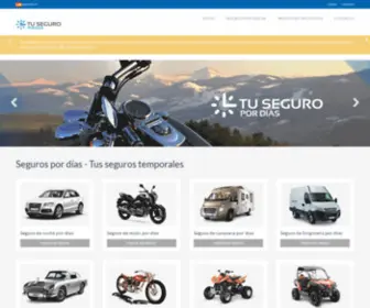 Tuseguropordias.com(Seguros por días) Screenshot