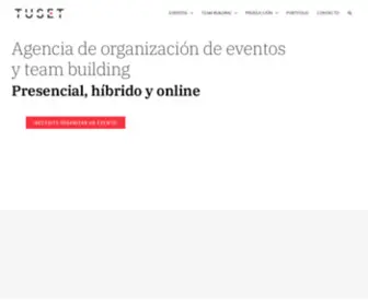 Tuseteventos.com(Agencia de Organización de Eventos Corporativos) Screenshot