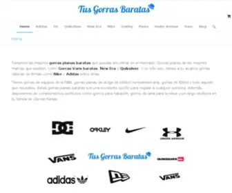 Tusgorrasbaratas.com(Gorras) Screenshot