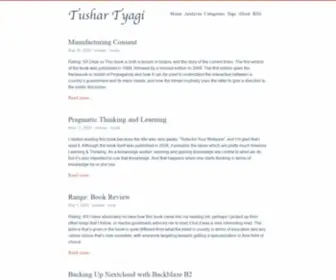 Tushartyagi.com(Tushar Tyagi) Screenshot