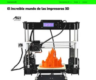 Tusimpresoras3D.com(El increíble mundo de las impresoras 3D) Screenshot
