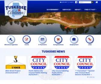 Tuskegeealabama.gov(Tuskegee AL) Screenshot