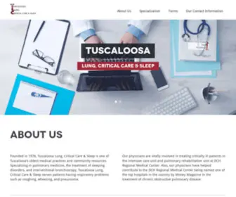 Tuslungsleep.com(Tuscaloosa Lung) Screenshot