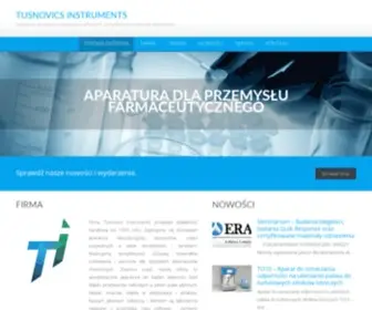 Tusnovics.pl(Aparatura Laboratoryjna) Screenshot