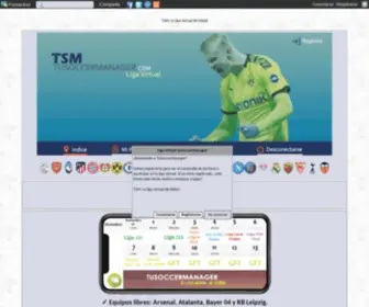 Tusoccermanager.com(TuSoccerManager ) Screenshot