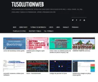 Tusolutionweb.org(Tusolucionweb blog de programacion) Screenshot