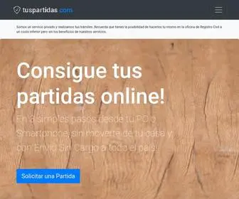Tuspartidas.com(Trámites Online) Screenshot