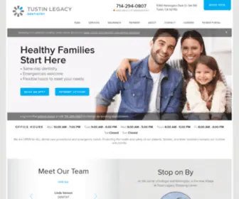 Tustinlegacydentistry.com(Dentist office in Tustin) Screenshot