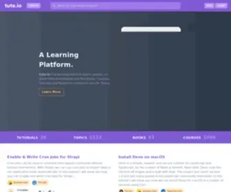 Tute.io(A learning platform) Screenshot