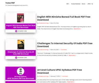 Tuteepdf.com(Tutee PDF) Screenshot