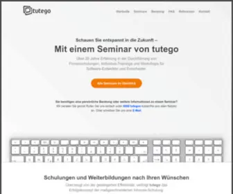 Tutego.de(Qualifizierte Weiterbildungen und Seminare) Screenshot