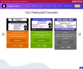 Tutelageacademy.in(Tutelage Academy) Screenshot